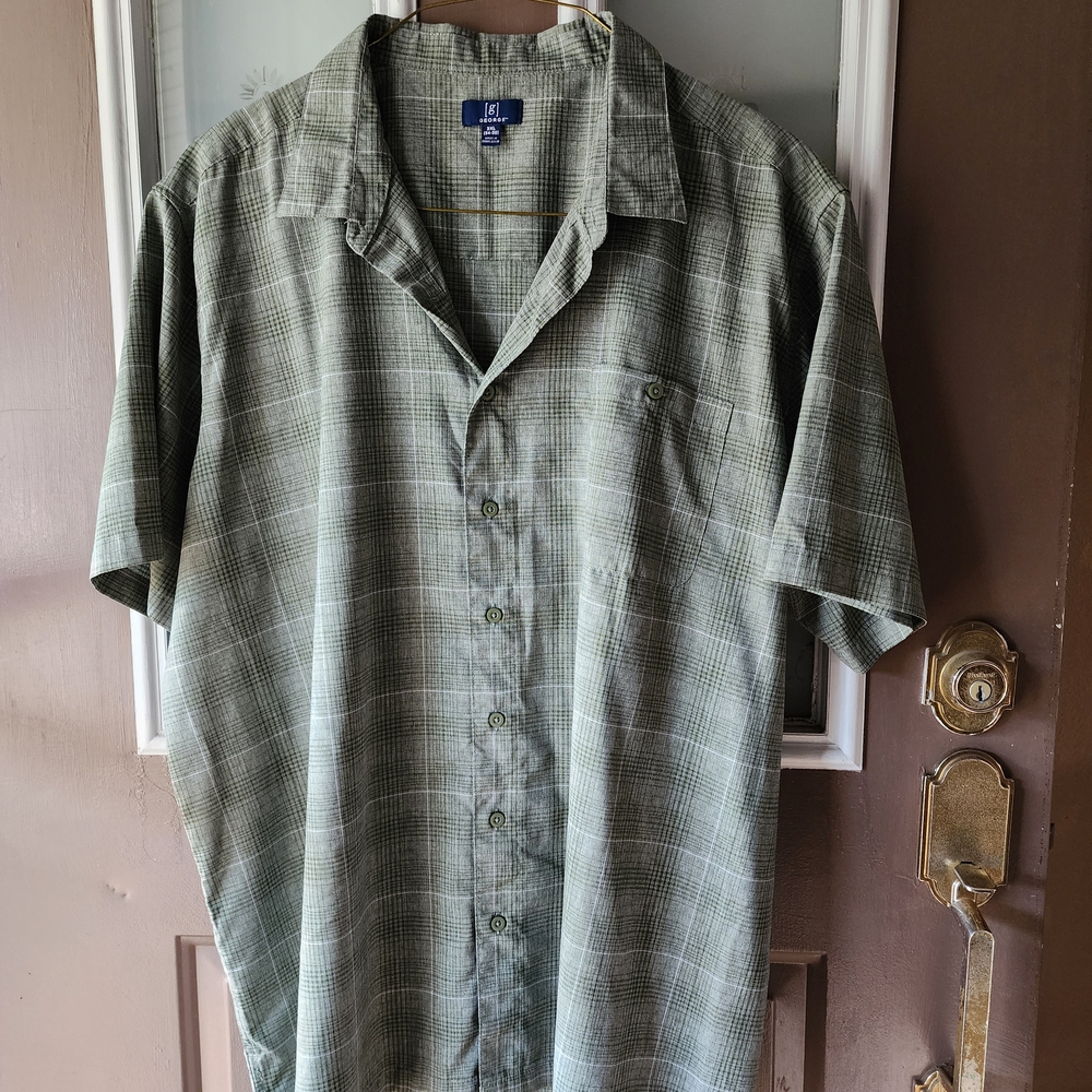 Men's Green Plaid Shirt